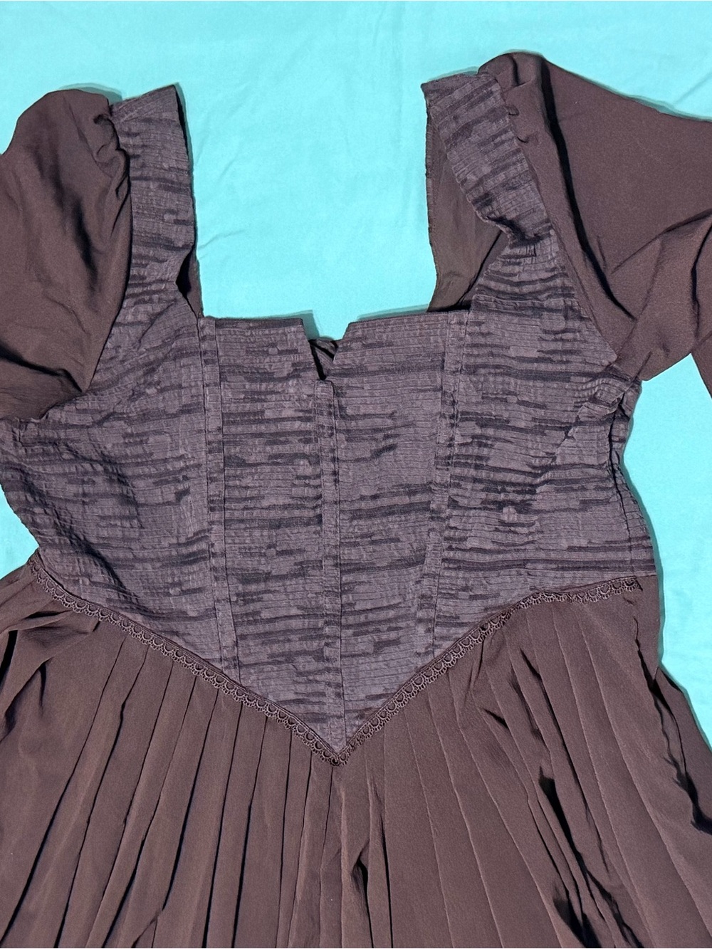 Disturbia Mina Corset Midi Dress Gothic Cottagecore Black US 12 / UK 16 NWT - Picture 3 of 12